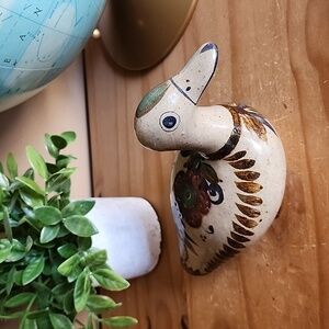 Vintage Mexican Tonala pottery bird